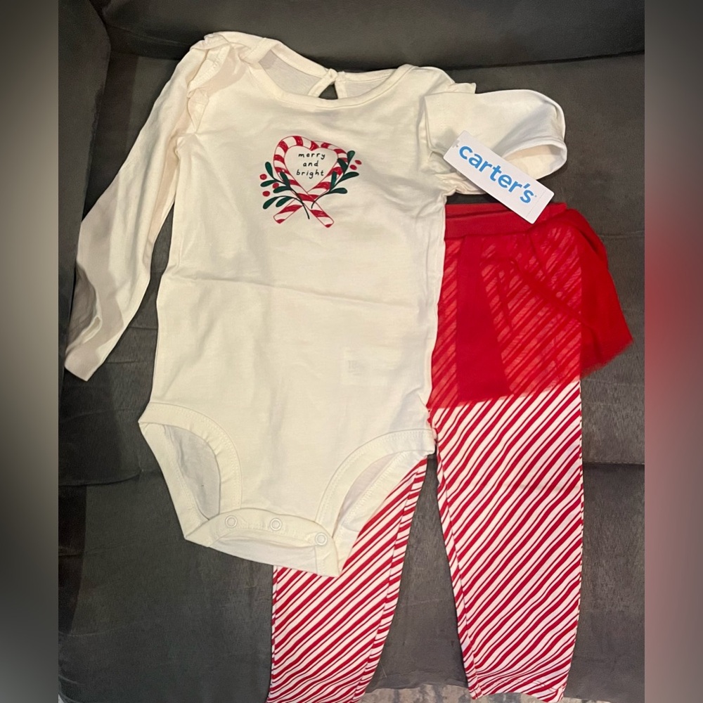 Christmas Carter’s Baby Outfit, Size 18months NWT